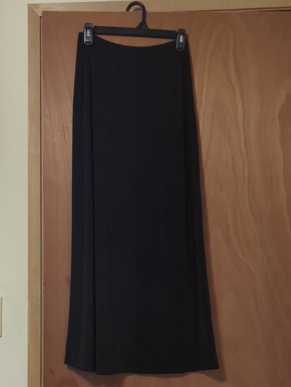BCBG Black Maxi Skirt with Straight Cut